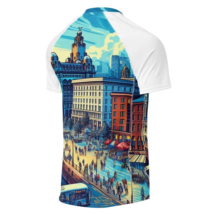 Cityscape Skyline Men's Rash Guard |Ai Design product image (2)