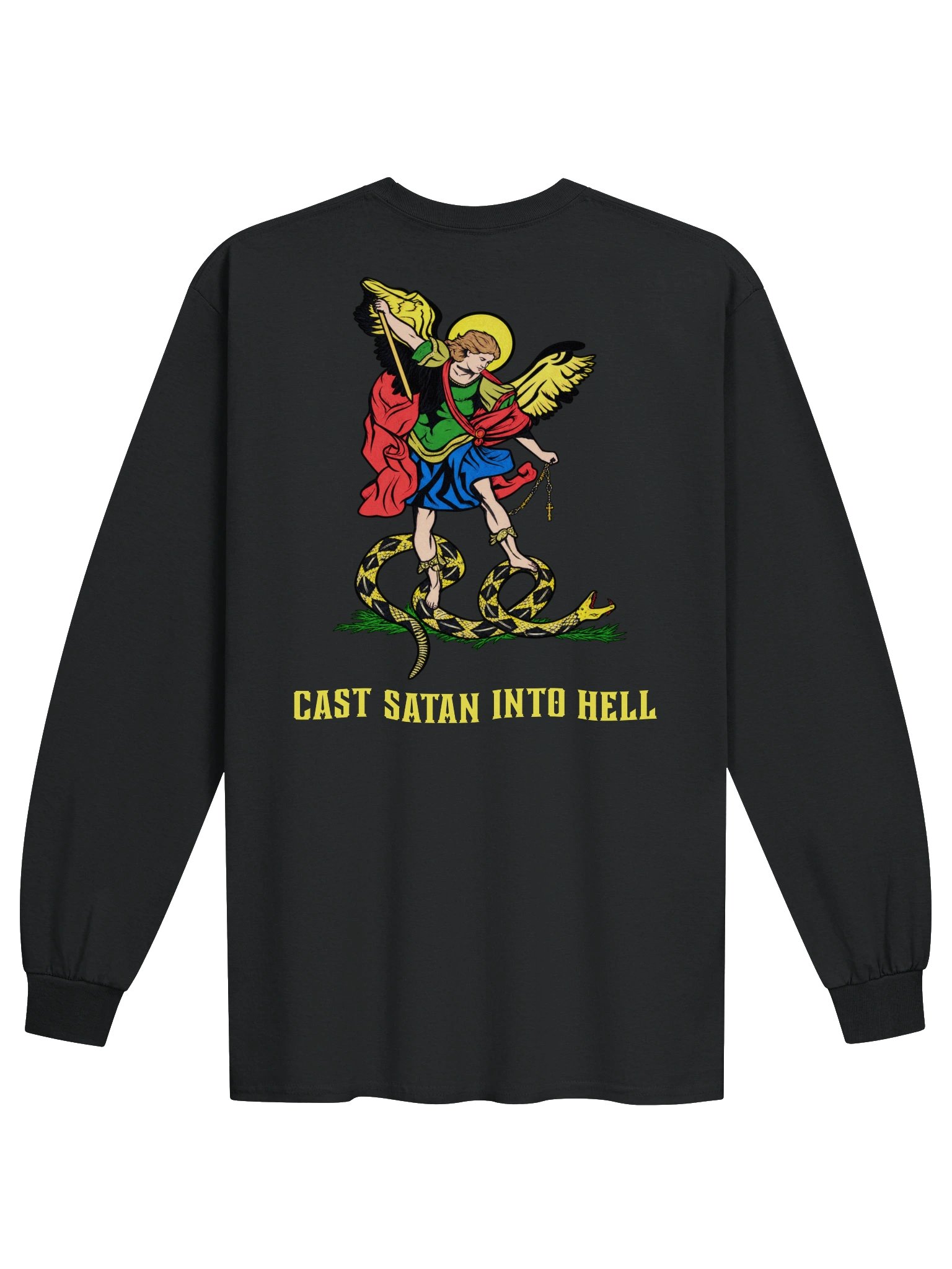 Saint Michael 'Cast Satan into Hell' - Long Sleeve T-Shirt product image (1)