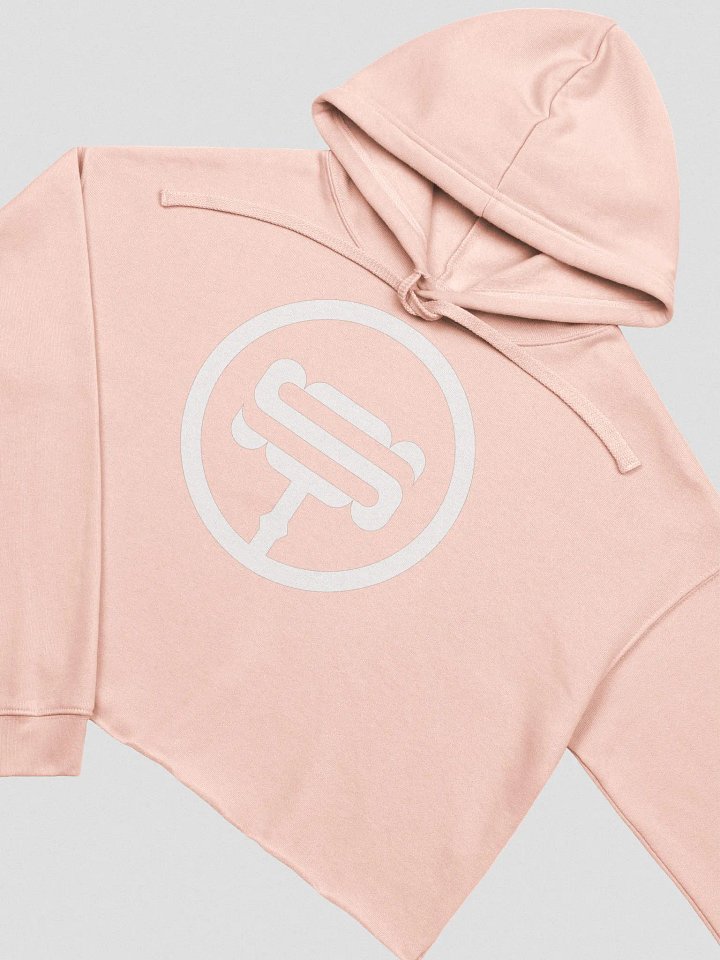 Smashley Cropped Hoodie - Pink/White Edition product image (1)