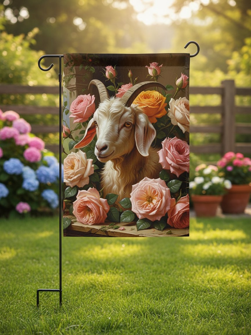 Roses & Horns Farm Flag product image (1)