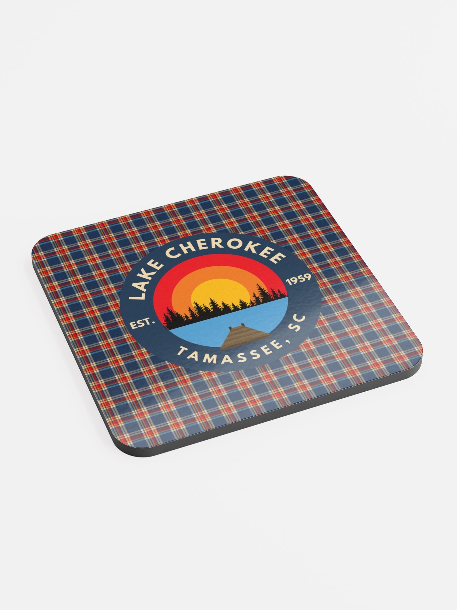 LC Plaid Sunset Coasters product image (2)