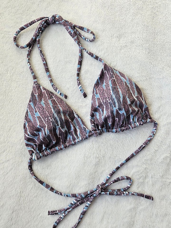 "Wild Purple" Print Bikini Top product image (1)
