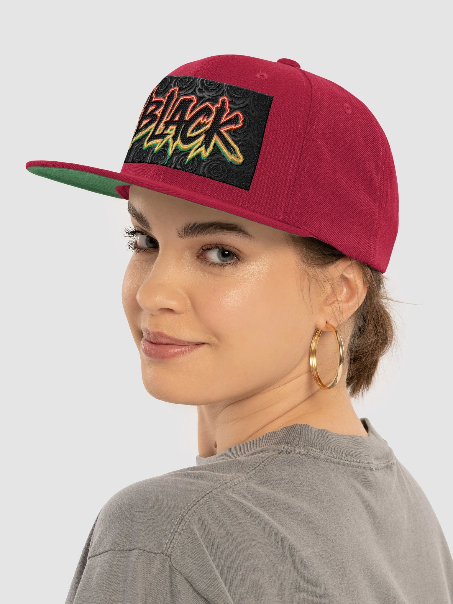 BLACK Wool Blend Snapback product image (30)