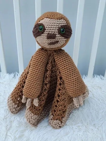 Smooch Sloth Lovey Crochet Pattern, Baby Comforter PDF Pattern - Crafting Happiness product image (3)