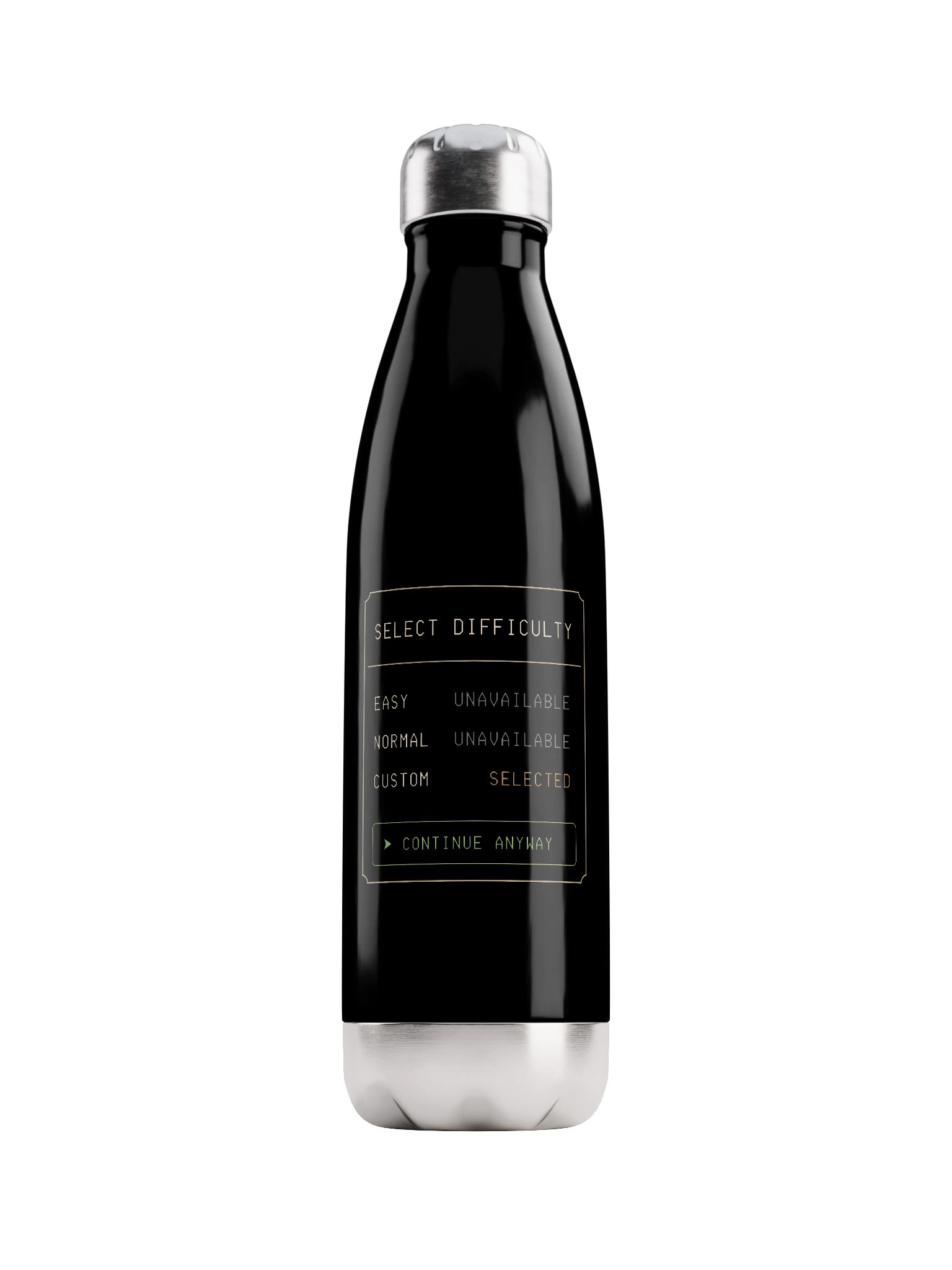 Select Difficulty Water Bottle | Chronic Illness & Disability Humor Bottle product image (1)