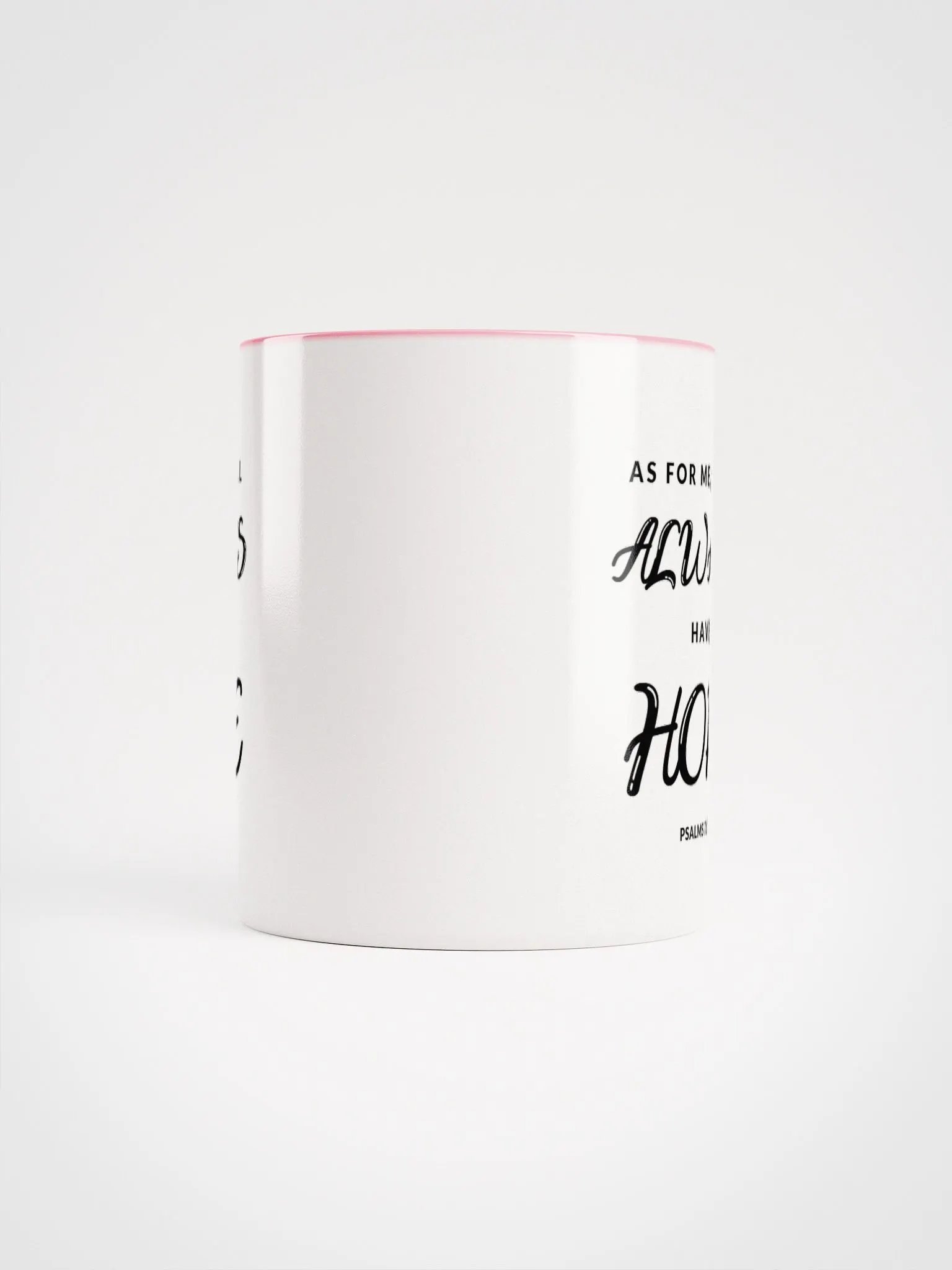 As For Me, I Will Always Have Hope Psalms 71:14 Two-Tone Mug 11/15oz product image (5)