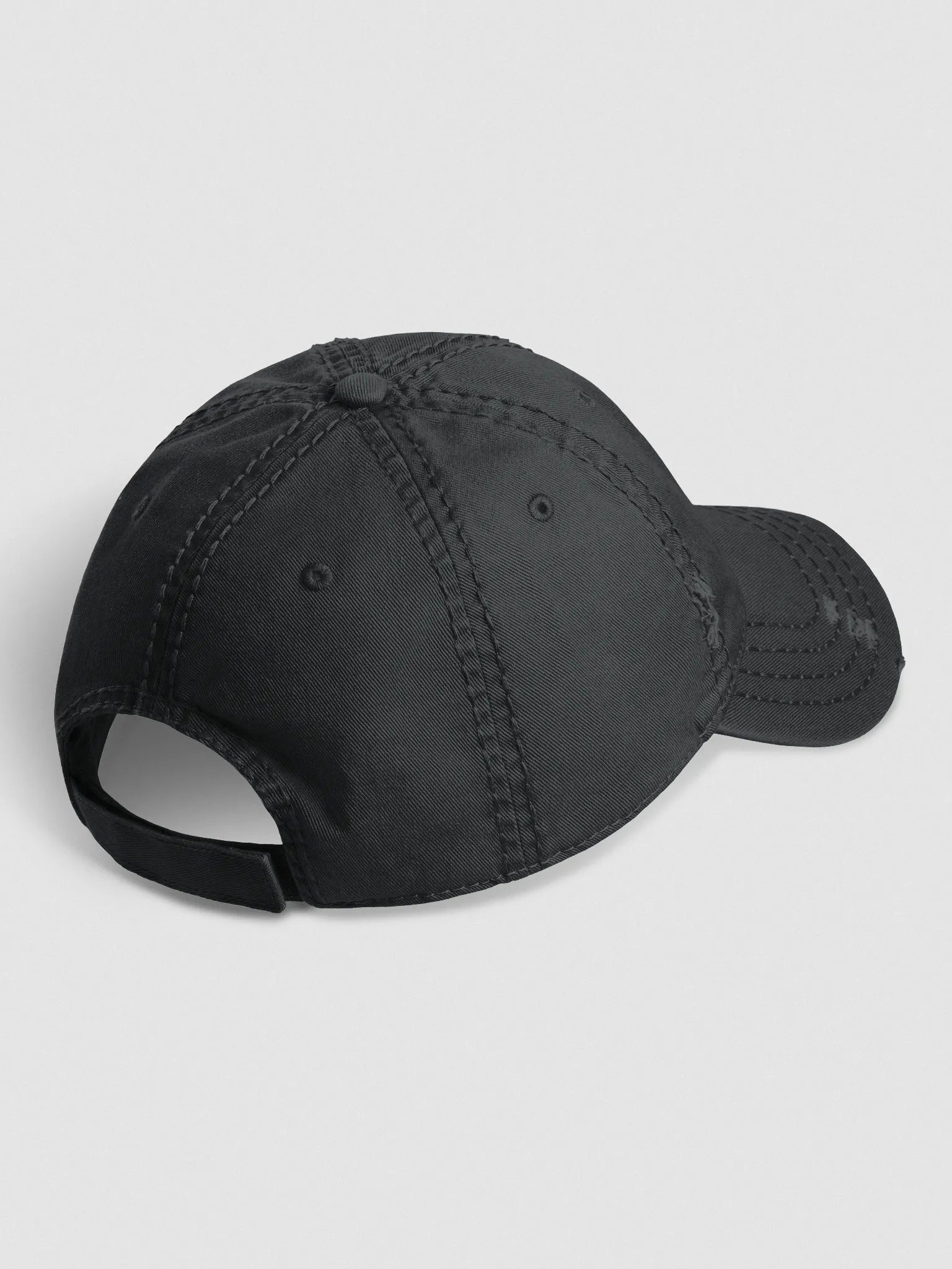 Brikz Distressed hat (Black embroidery) product image (5)
