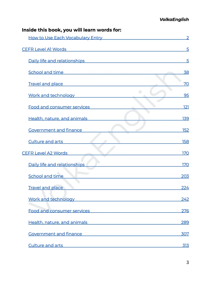 UPDATED! 3000 Most Common English Words Textbook (587 pages) product image (2)