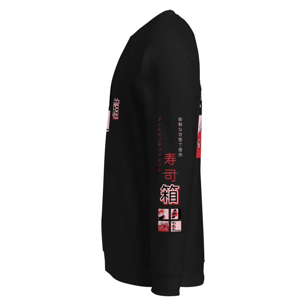 オーガニック寿司ボックス長袖スケートボードフリース product image (7)