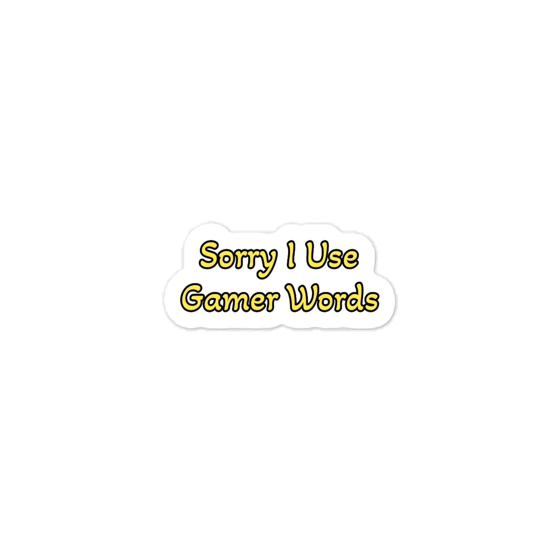 Sorry I Use Gamer Words Sticker product image (1)
