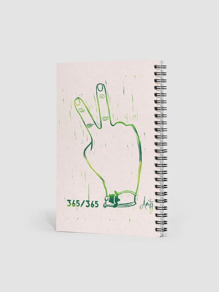 Linocut Peace Notebook product image (2)