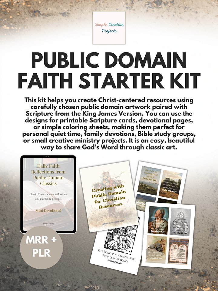 Public Domain Faith Starter Kit - MRR and PLR product image (1)