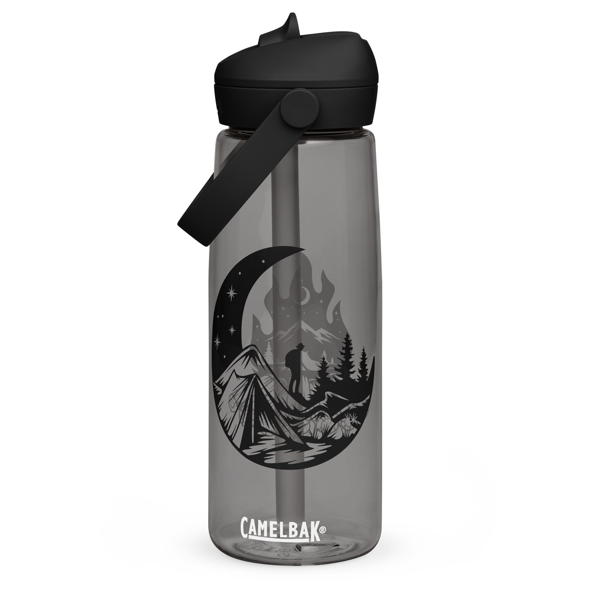 The Hiking Camper Flip Straw Water Bottle product image (3)