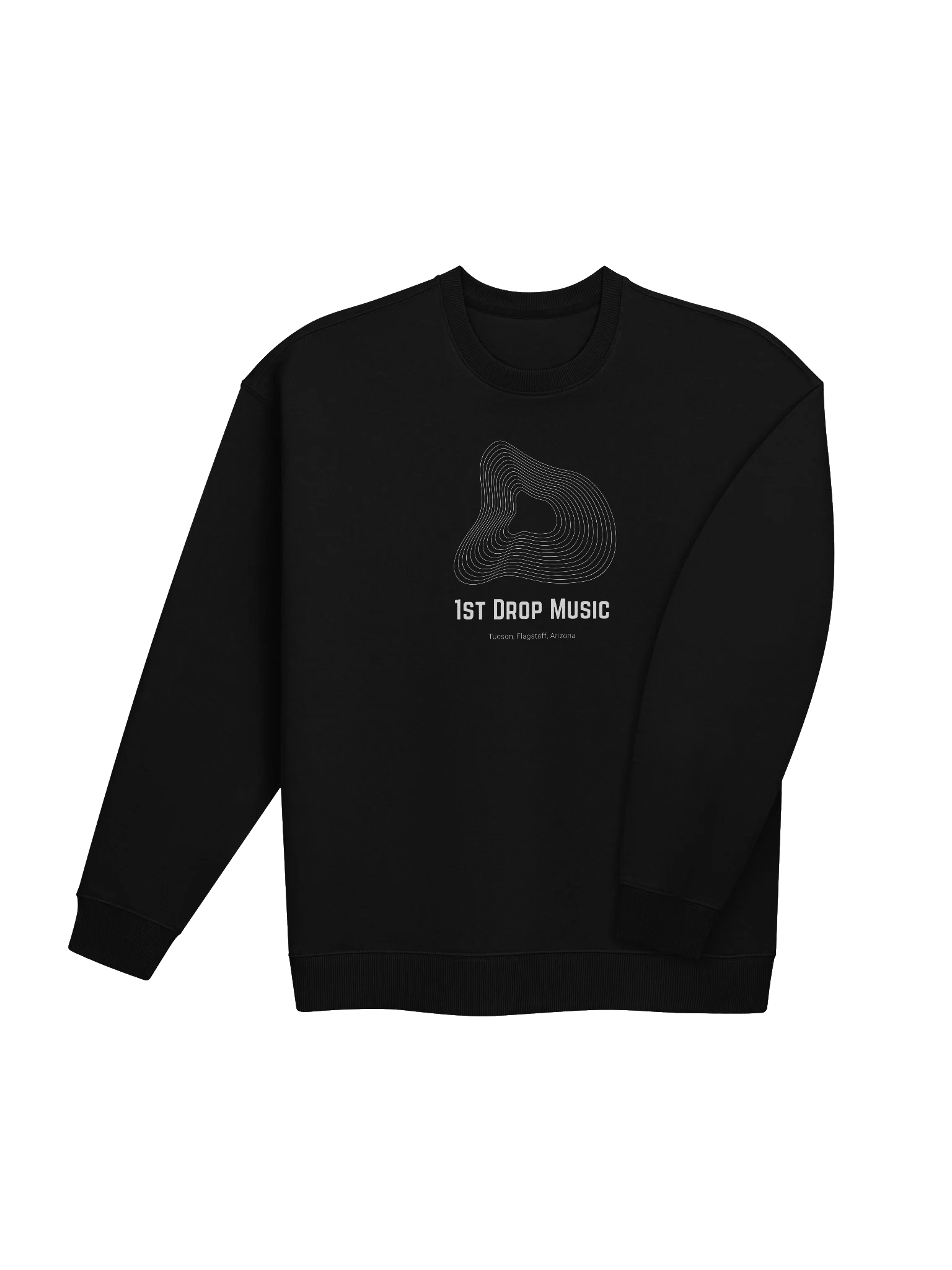 1st Drop Music Melting Record Oversized Sweatshirt