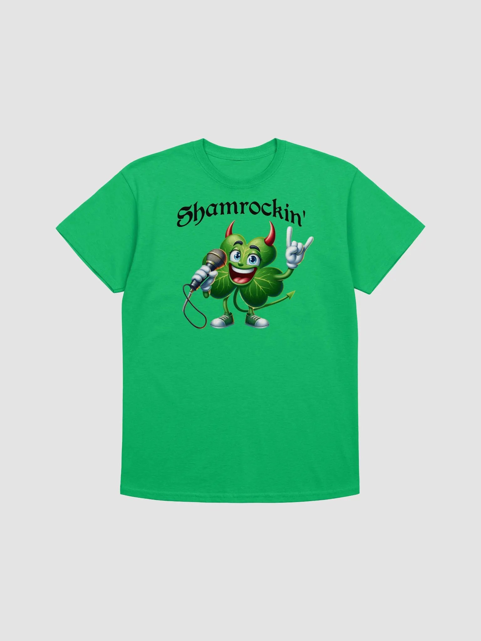 Shamrockin' Rockstar Tee: Unleash Your Inner Irish Rock God! product image (5)