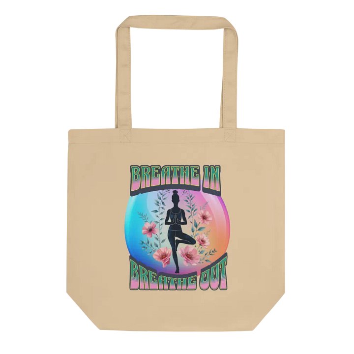 Breathe In Breathe Out Yoga Floral Serenity Tote product image (1)