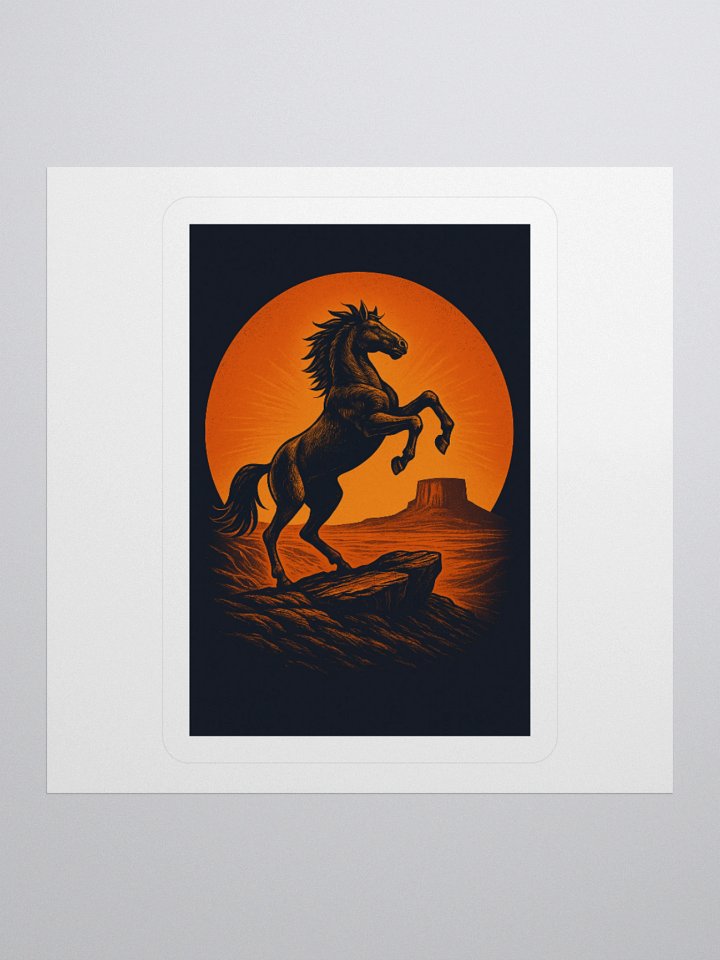 WILD HORSE IN SUNSET product image (1)