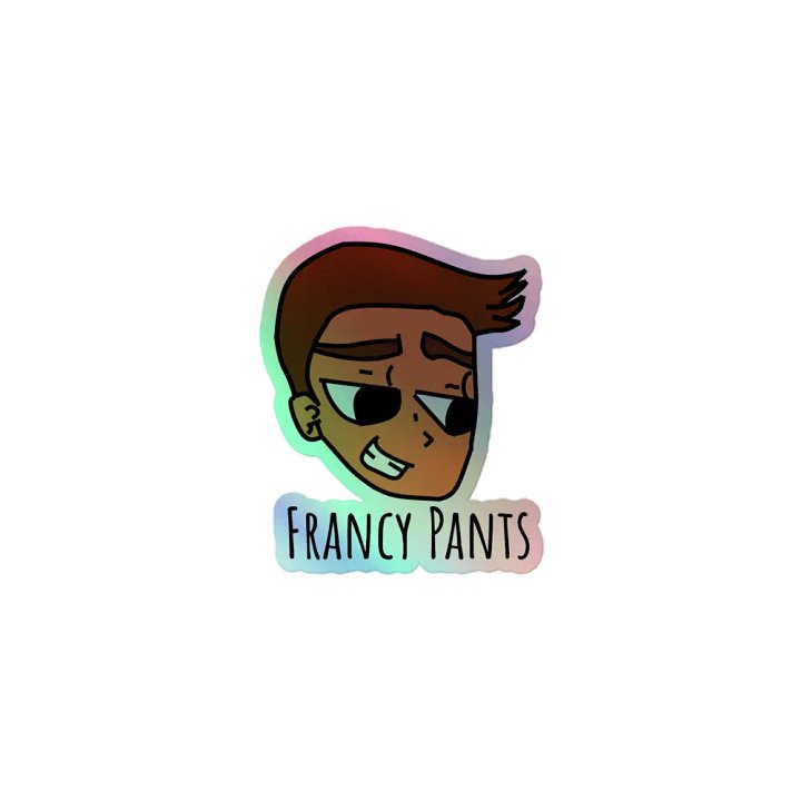 Holographic FrancyPants with Text product image (1)