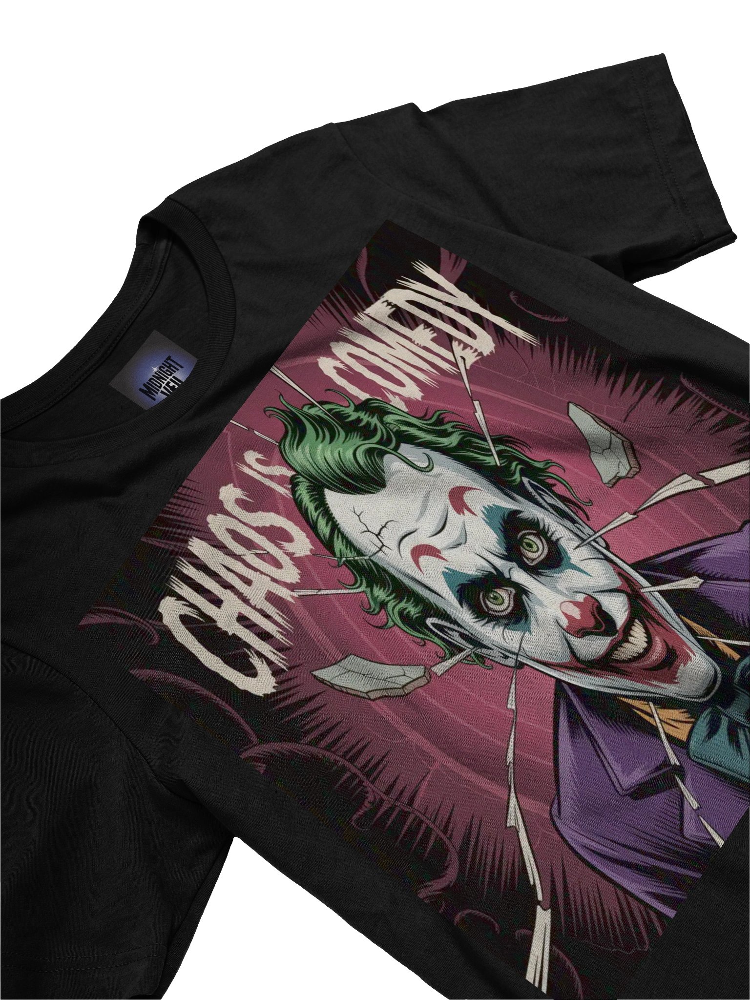 Chaos is Comedy: The Joker's Wild Grin Graphic Tee product image (5)