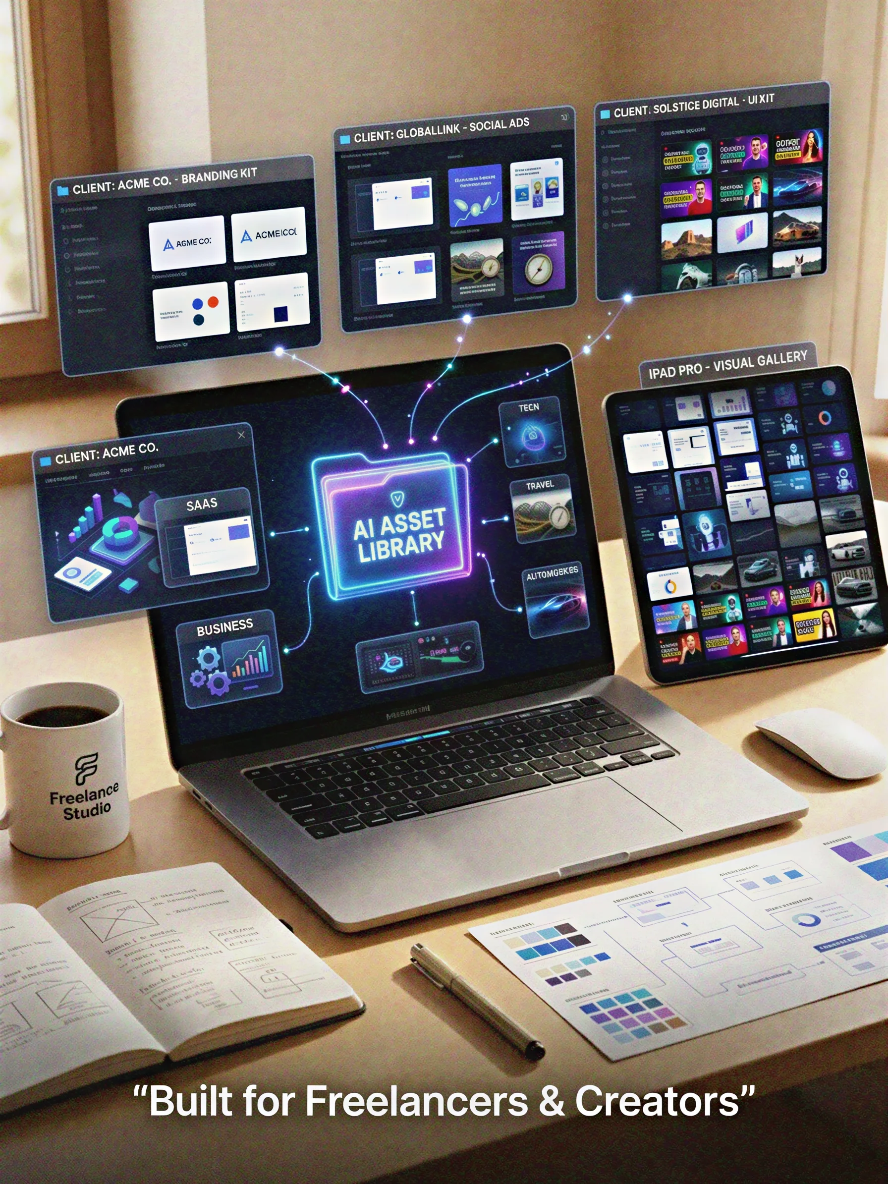 Ultimate AI Asset Library – 1000+ Multi-Niche Visuals for Creators, Marketers & Freelancers product image (6)