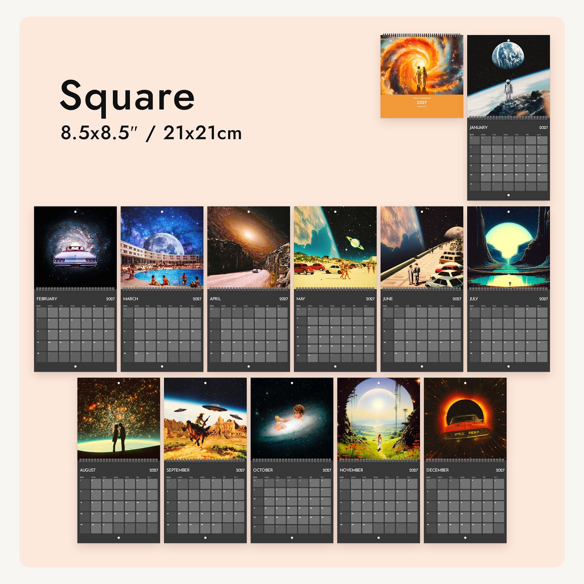 Glimpses From Another Galaxy 2027 Calendar product image (7)