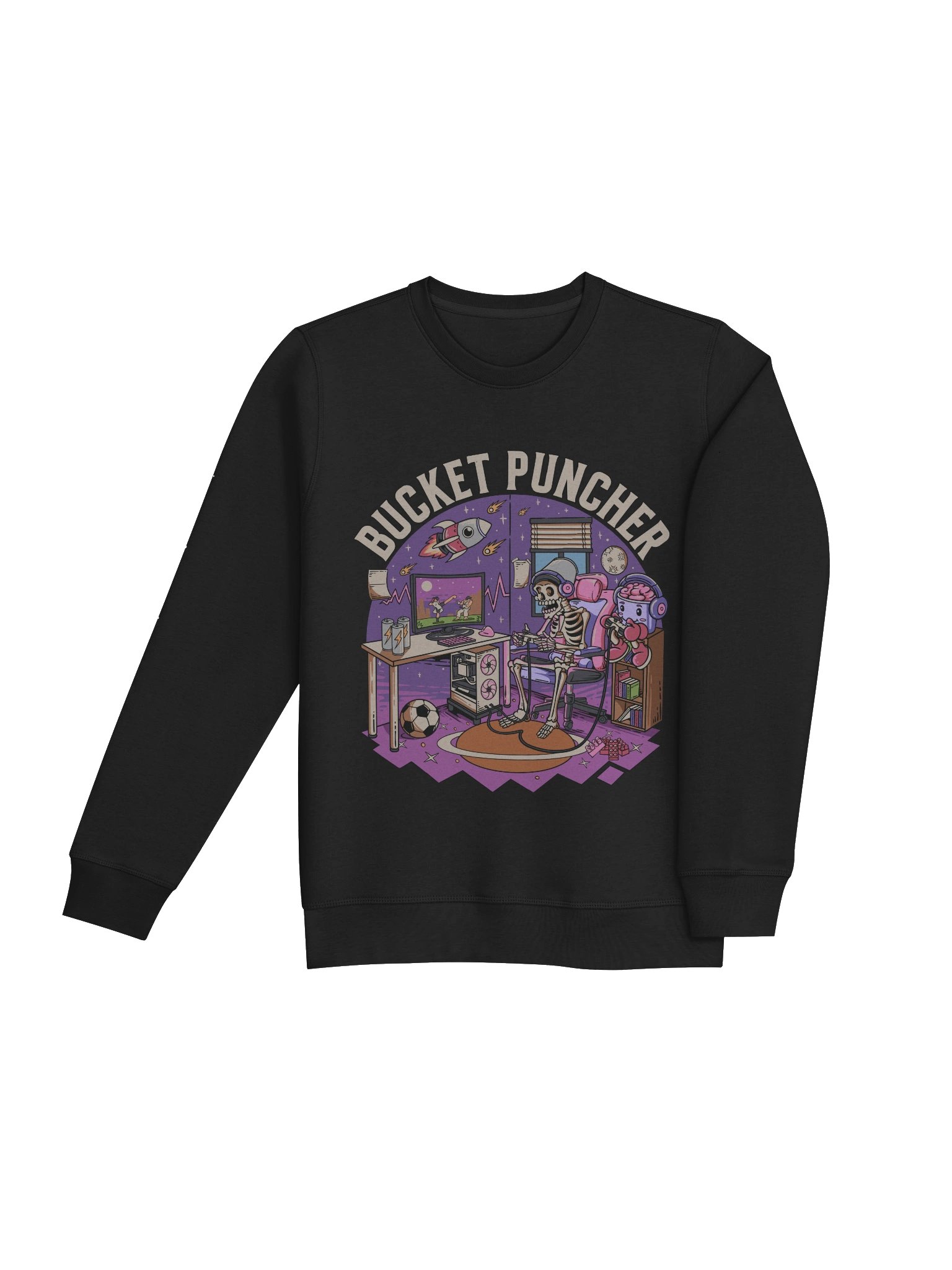 The Bucket Puncher Vintage Unisex Organic Sweatshirt product image (4)