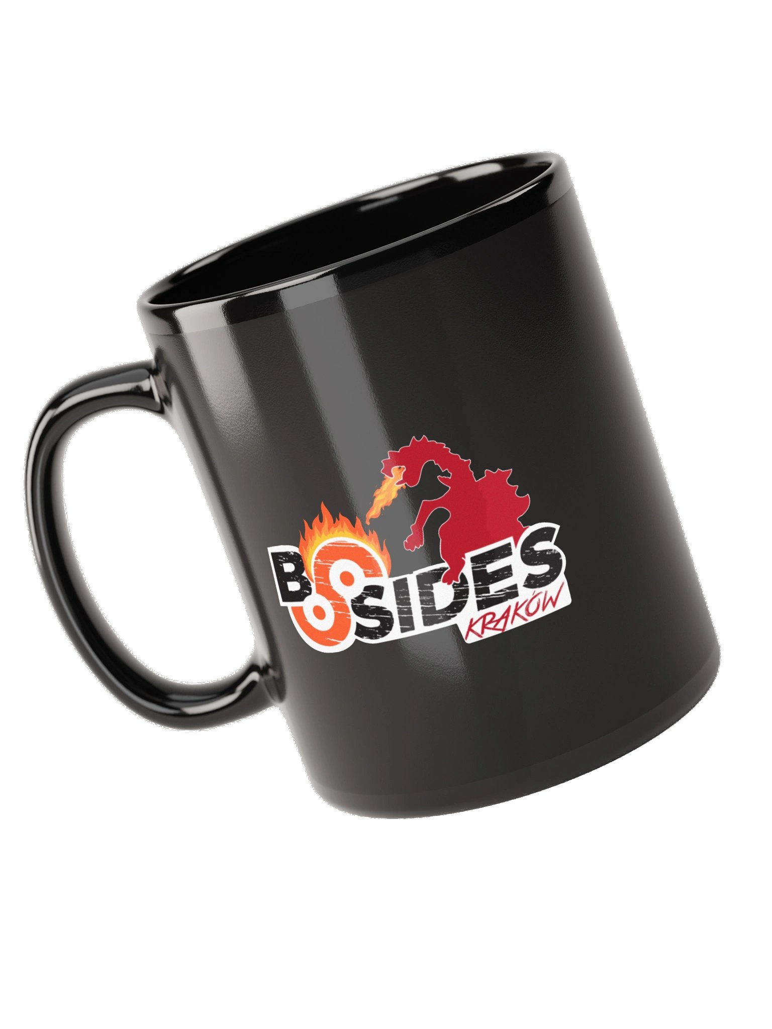 BSides Kraków Classic Logo Mug — Black product image (9)