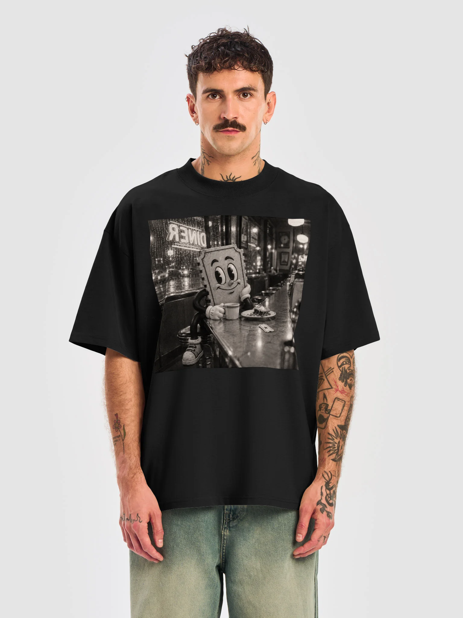 Dining With Charlie Oversized Tee product image (1)