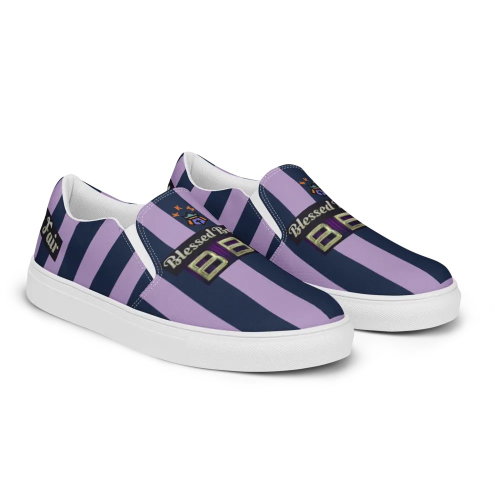 BBG Purple Striped Men's Slip Ons product image (9)
