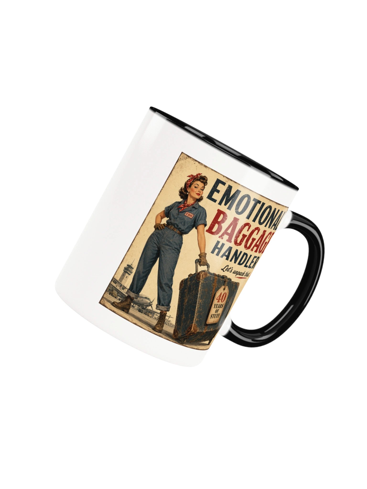 Emotional Baggage Handler: 40 Years of Stuff | Vintage Style Ceramic Mug product image (65)