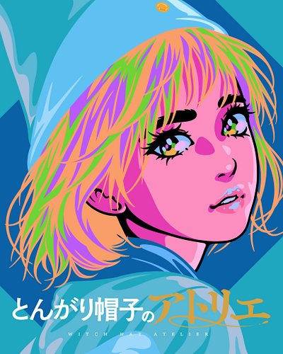 Vibrant Coco. 🪄 Just a quick exercise in solid colors during a break from my main work.

色彩の練習に。メインの制作の合間に描いたココです。

#WitchHat...
