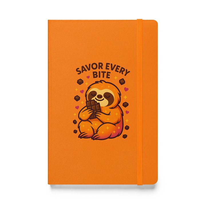 Savor Every Bite – Funny Sloth Chocolate Journal | Sloths Having Snacks Collection product image (1)