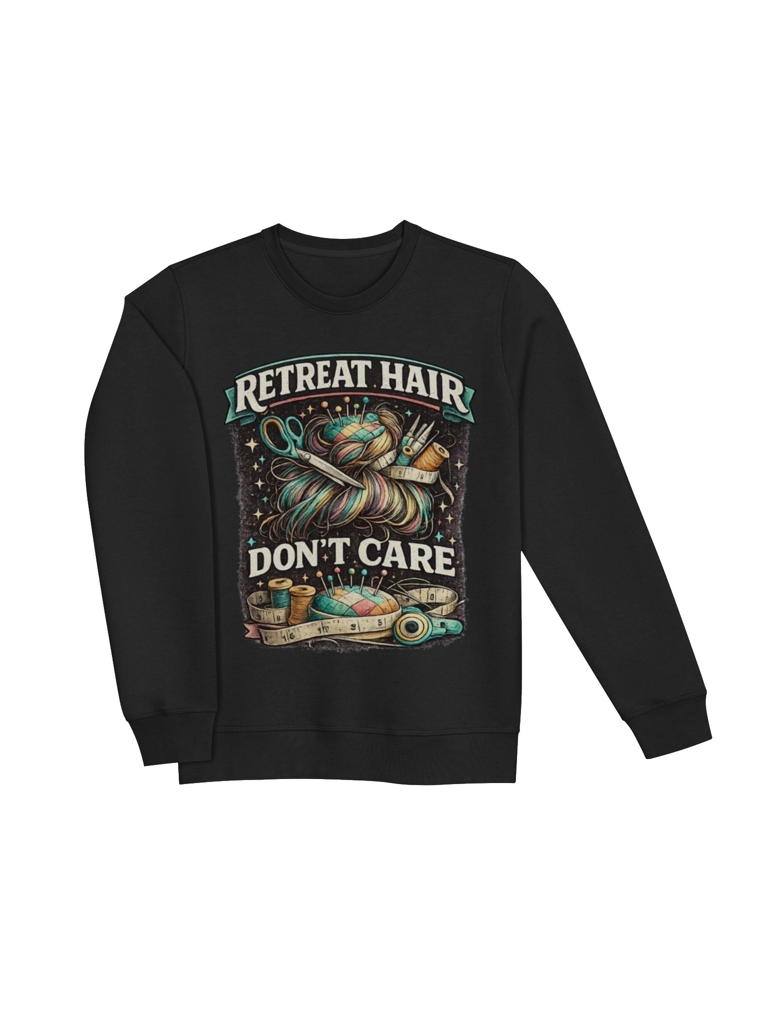 RETREAT HAIR DON'T CARE — Vintage Sewing Bun Sweatshirt product image (3)