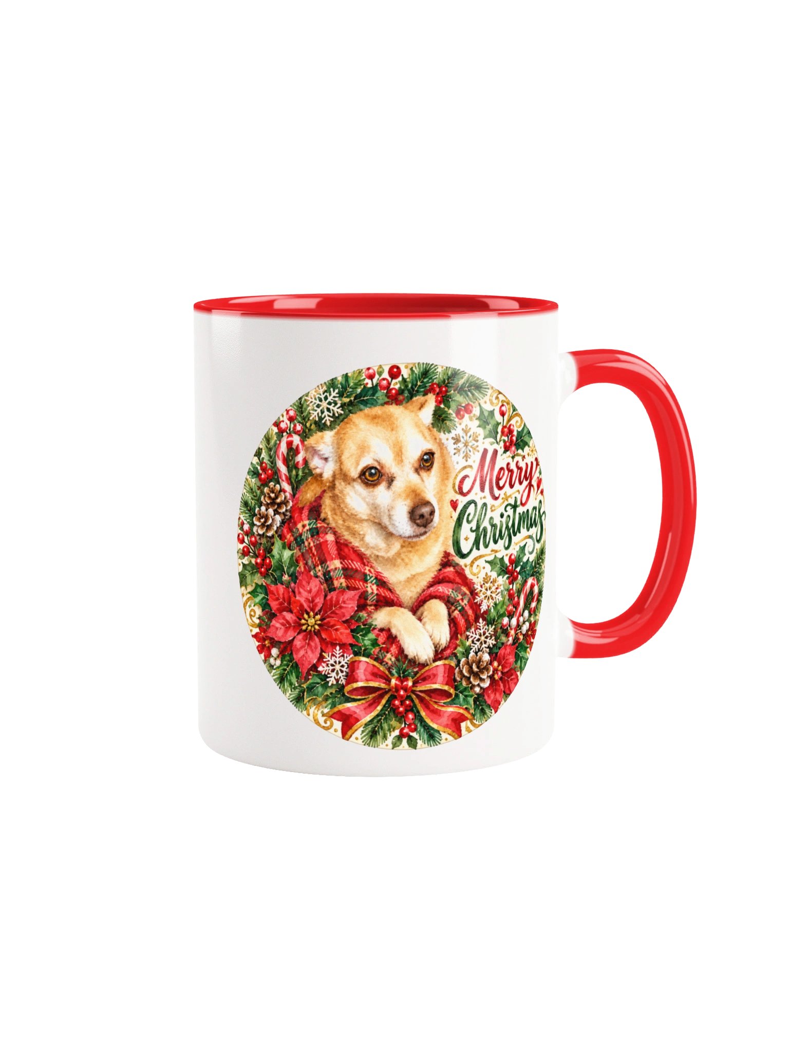 Merry Christmas Golden Dog Holiday Mug product image (21)