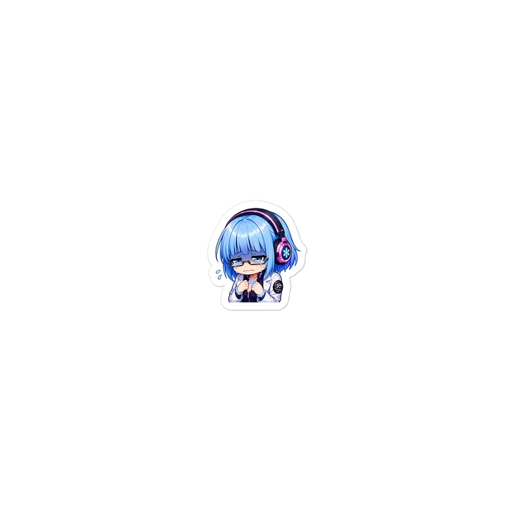 Lady Frost Sad Emote - Die Cut Sticker product image (2)