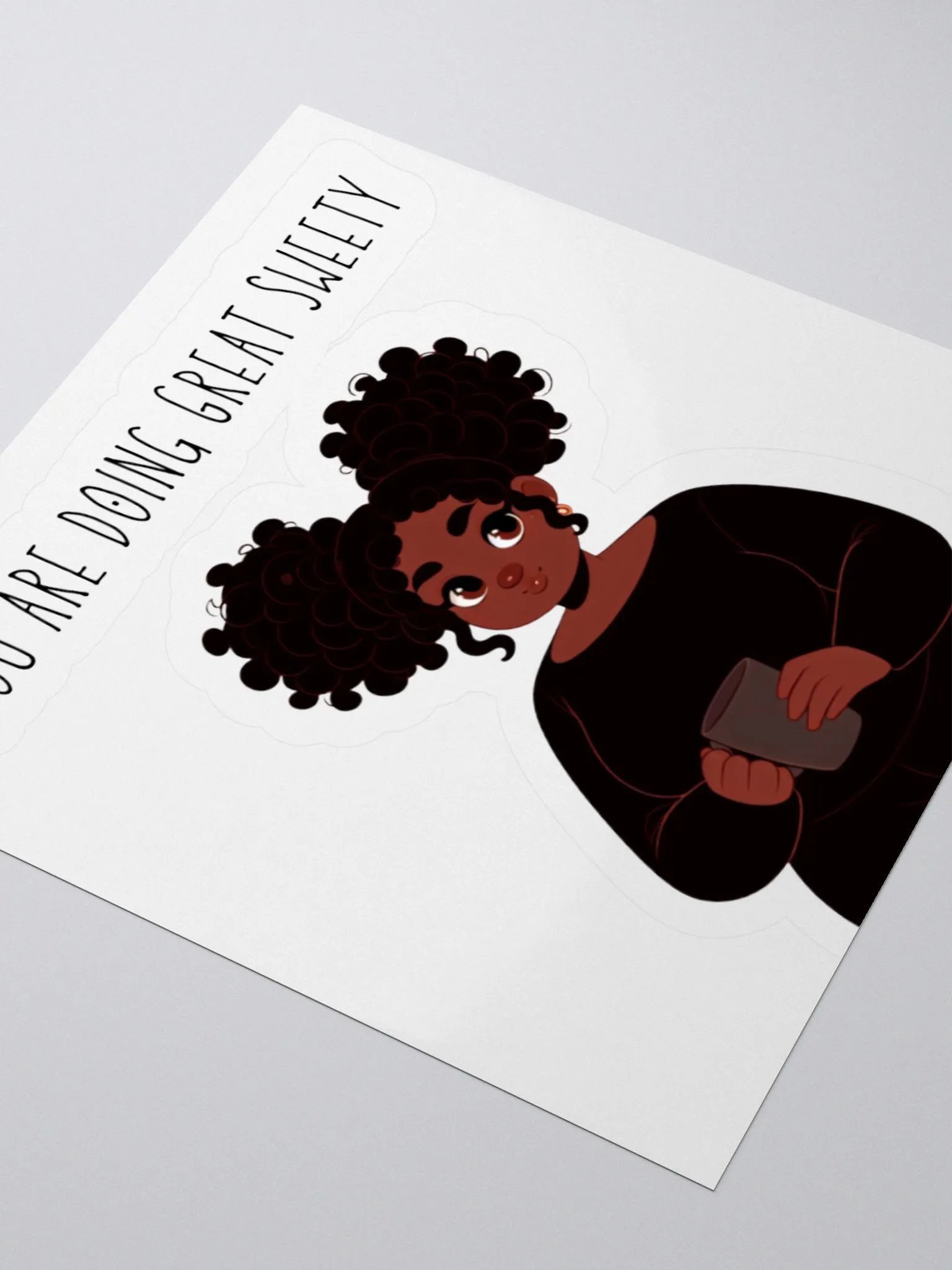 Curly Puff Cutie Stickers product image (10)