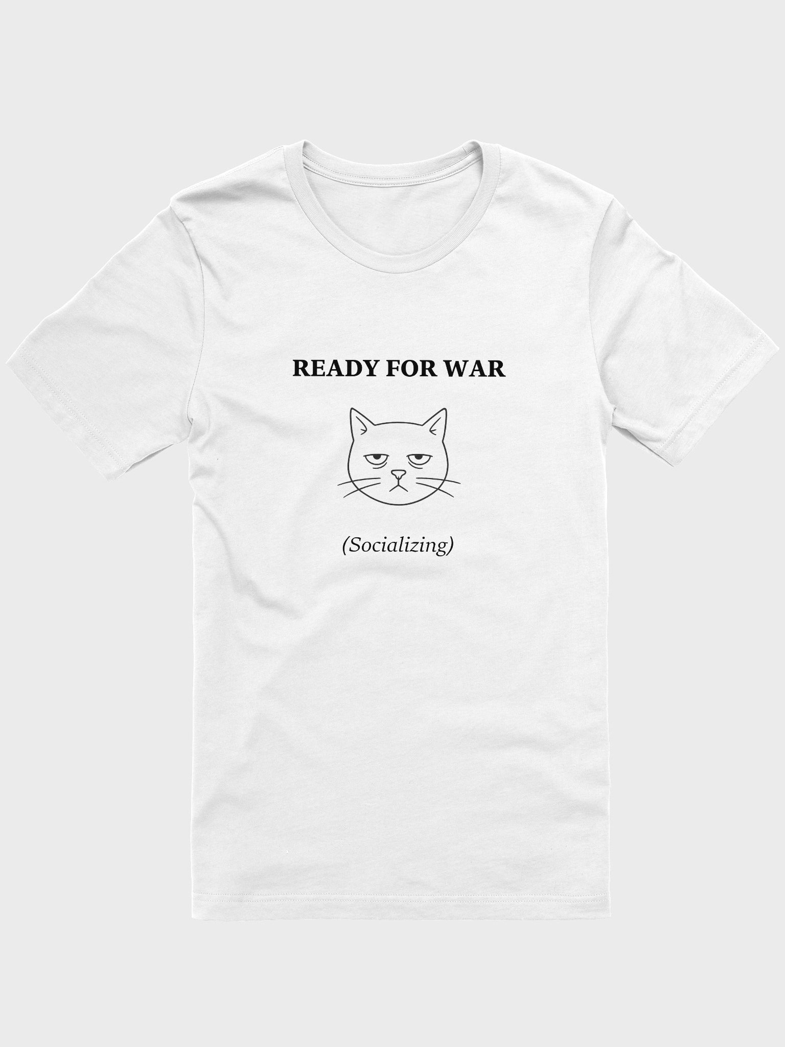 Ready for War (Cat) Supersoft T-shirt product image (1)