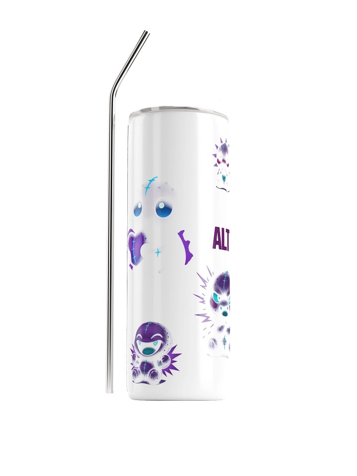 Glowing Plush Creature Stainless Steel Tumbler product image (1)