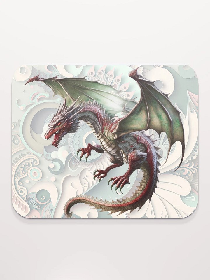 Flying Dragon on a Dimensional Background Mousepad product image (2)