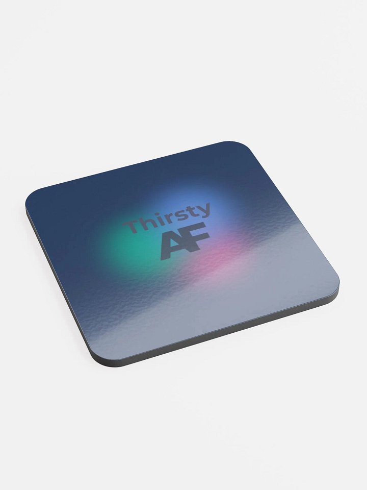 Thirsty AF Glossed Cork Coaster product image (2)