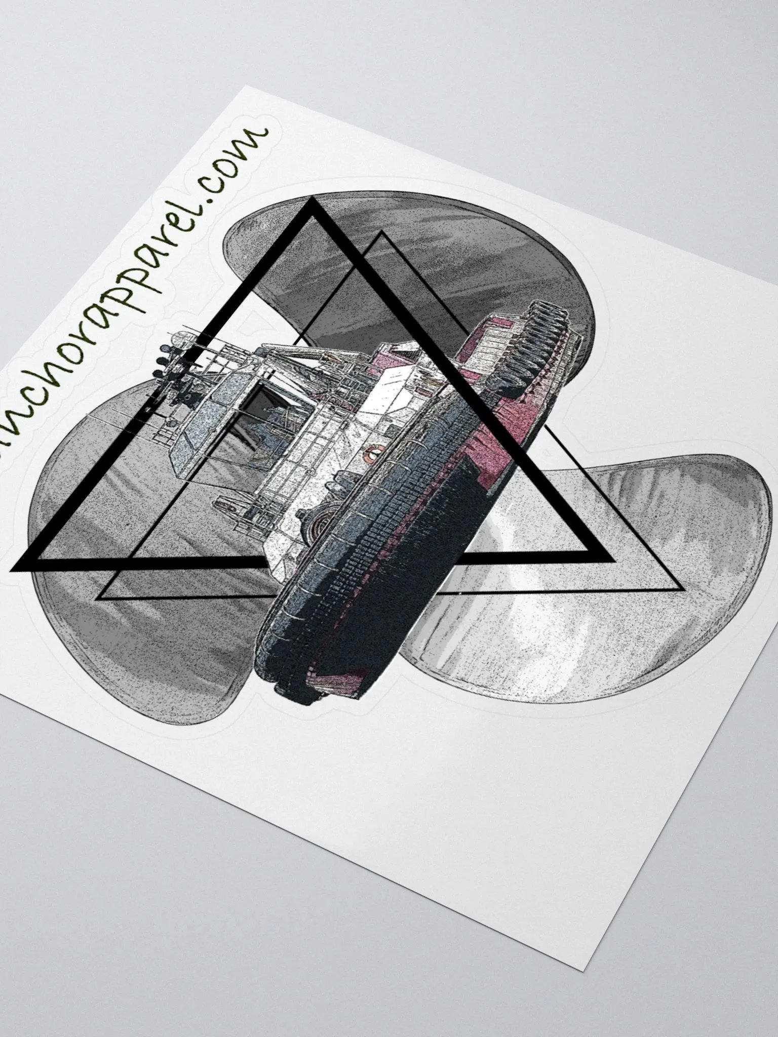 Three blade prop triangle Athena tug Kiss Cut Stickers product image (3)