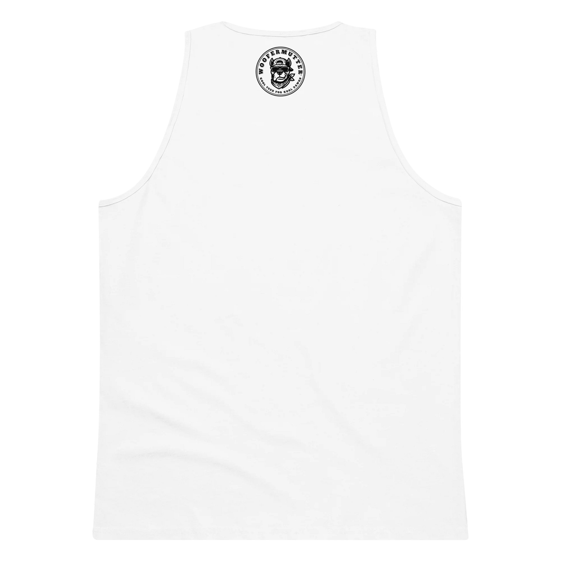 Mens WooferMutter™ Premium Cane Corso White Tank product image (2)