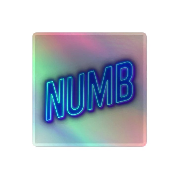 Bleed Neon (Numb) Holographic Stickers product image (2)