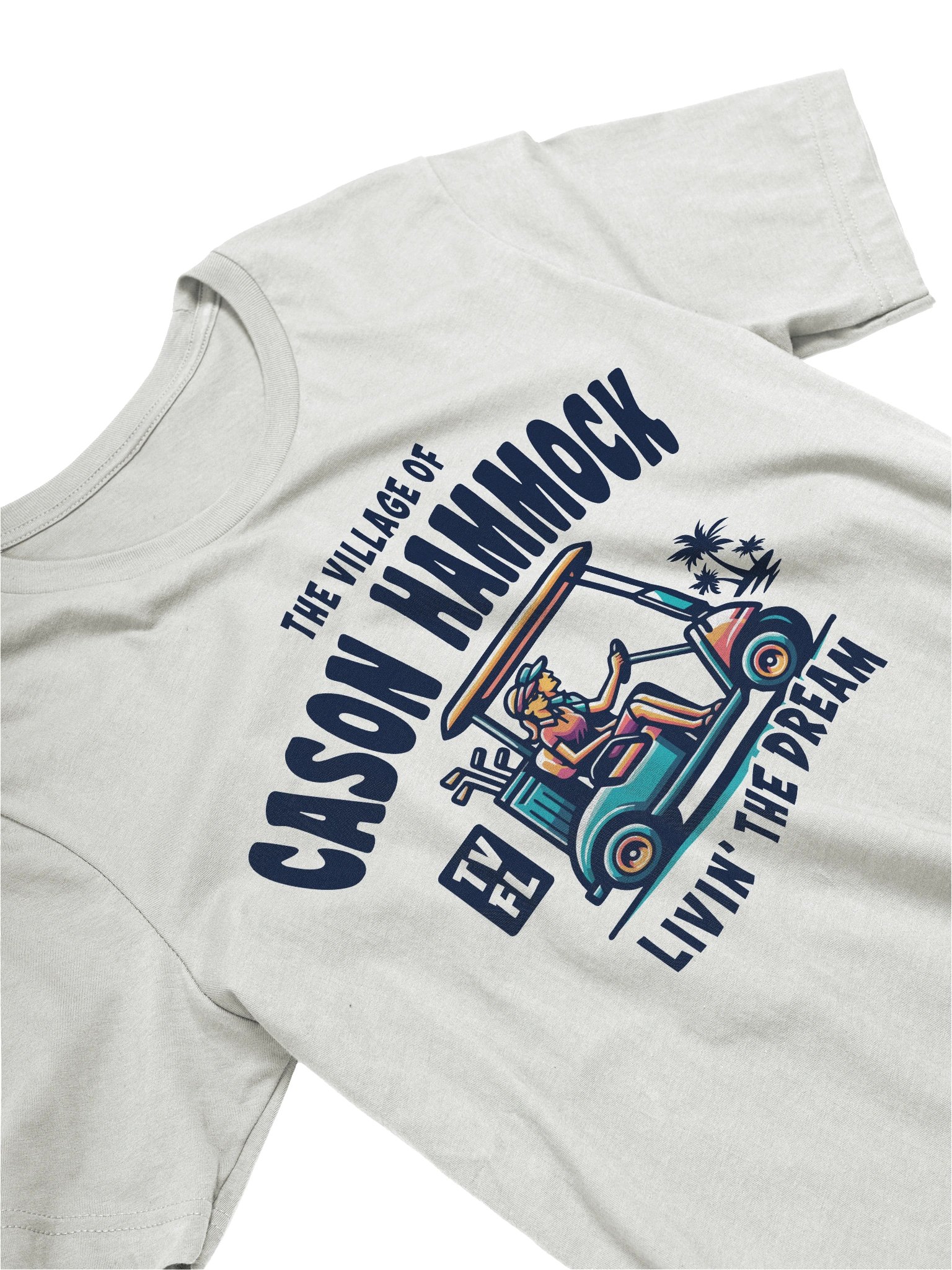The Village of Cason Hammock TV FL Golf Cart Design T-Shirt product image (20)