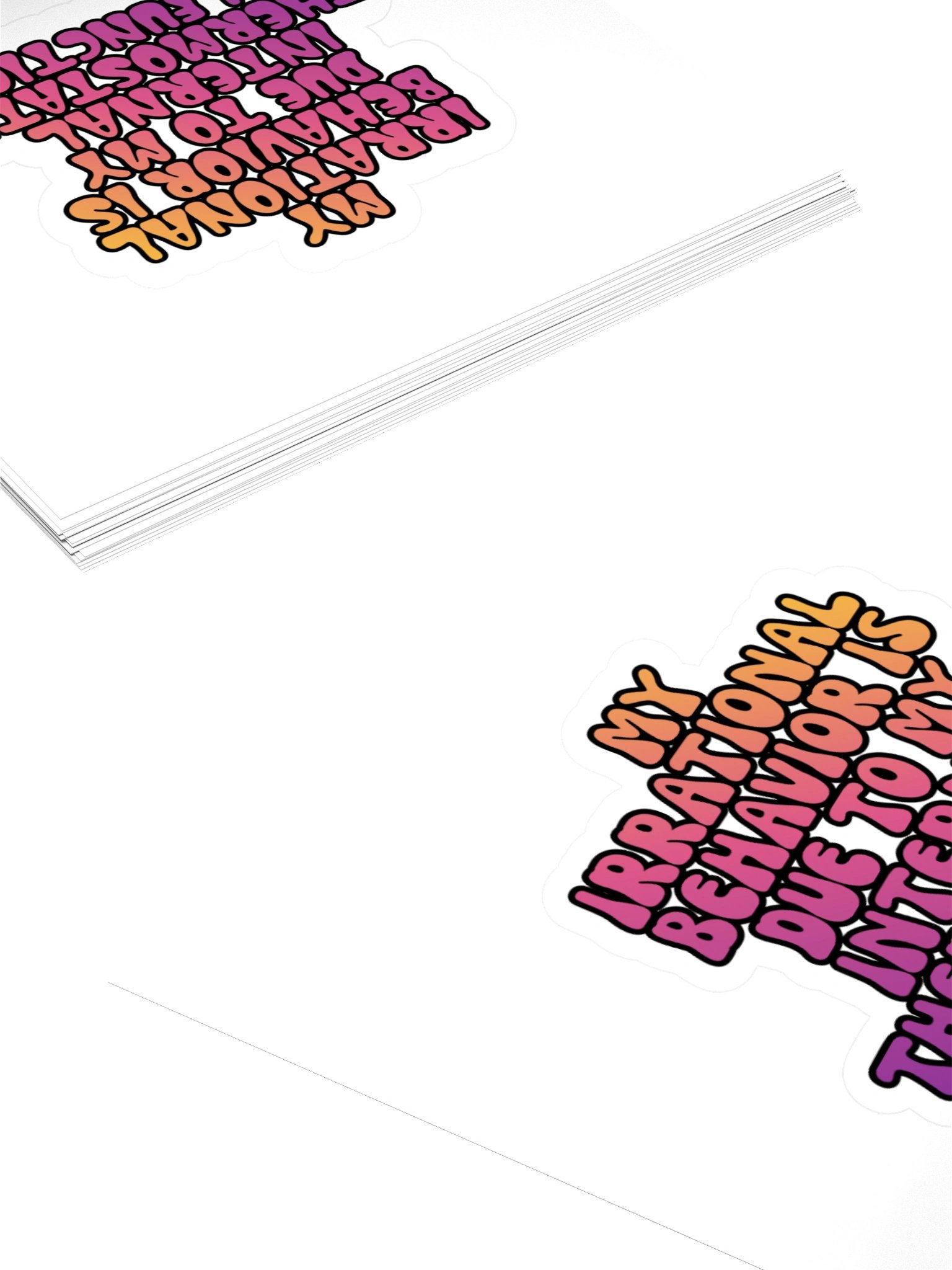 Menopause Chaos Kiss Cut 4"x4" Vinyl Sticker product image (4)