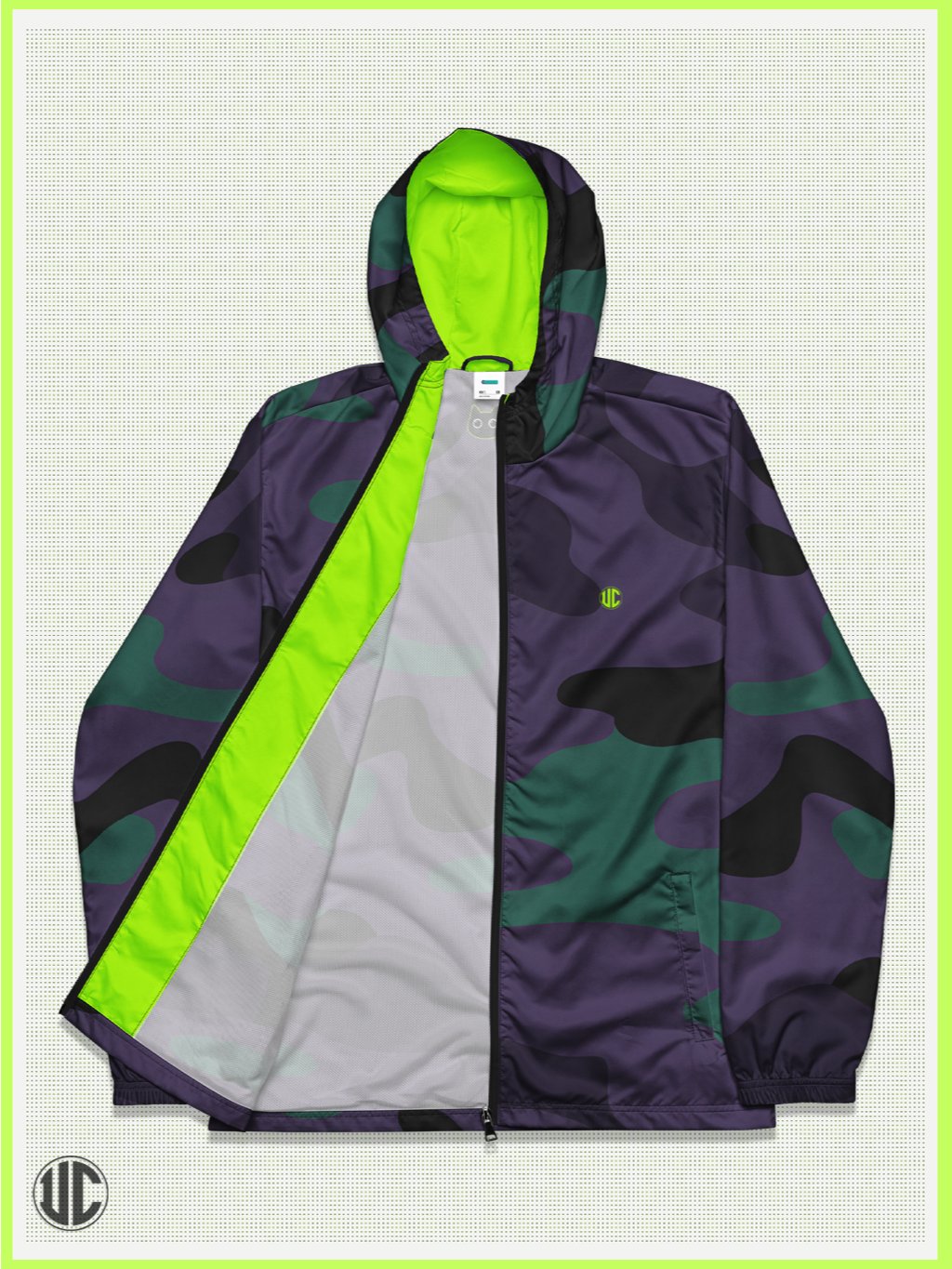 Midnight Purple Camo – Windbreaker product image (2)
