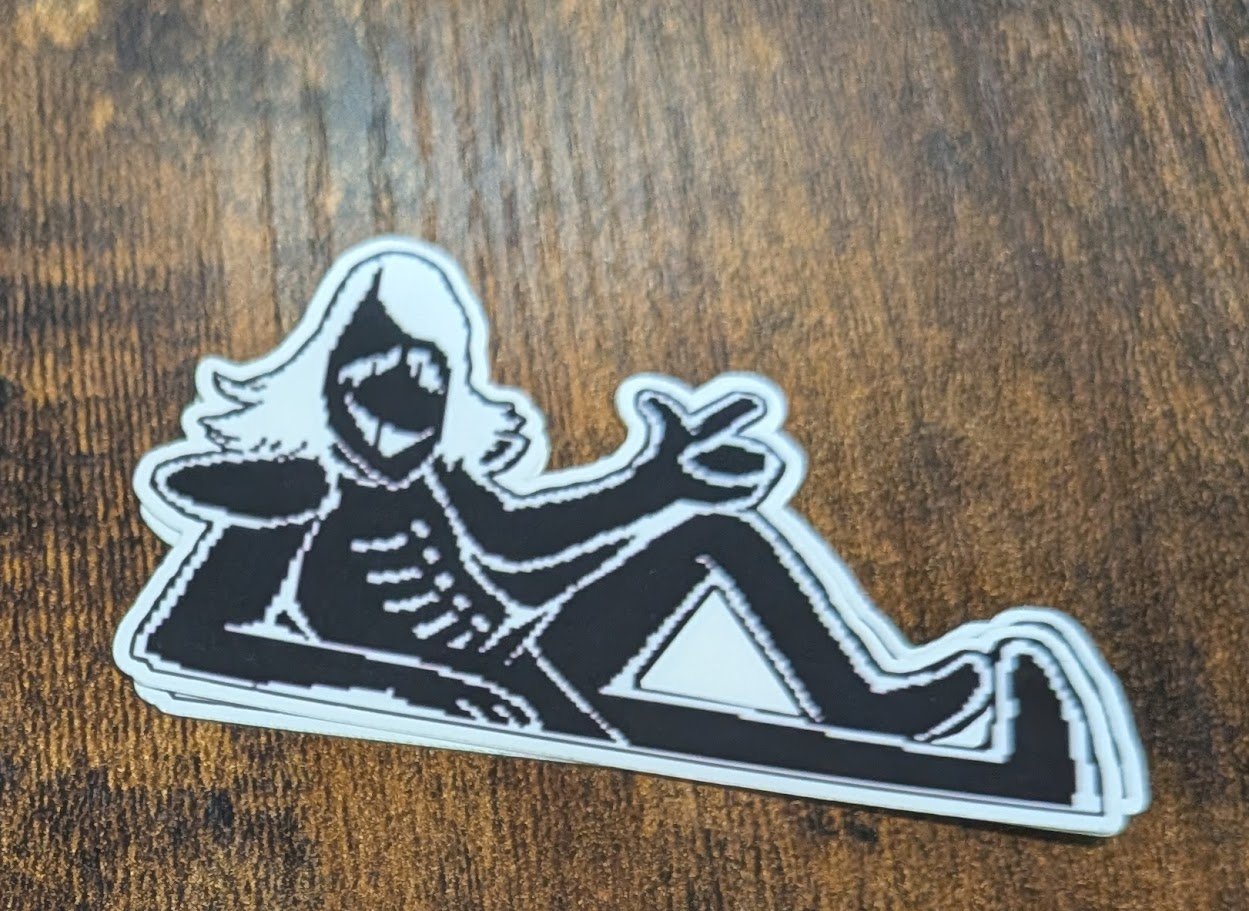 Deltarune Rouxls Kaard Shop Sticker product image (1)