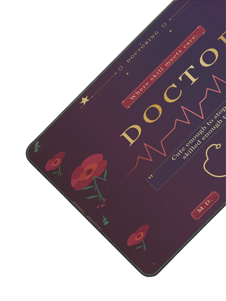 Doctor Desk Mat 12x22 – Medical Neoprene Office Pad Gift for Physicians product image (2)