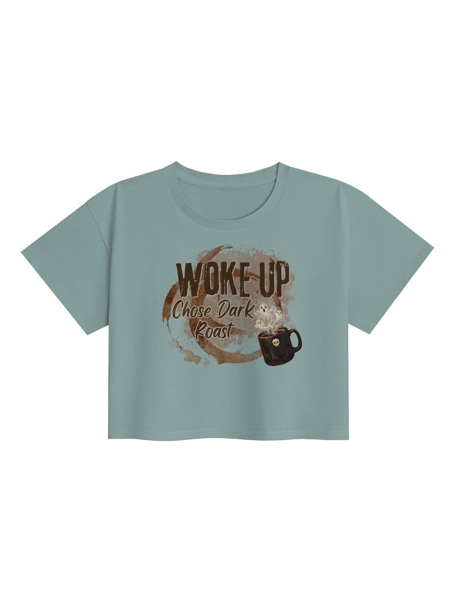 Woke Up. Chose Dark Roast. – Witchy Coffee Crop Top product image (3)