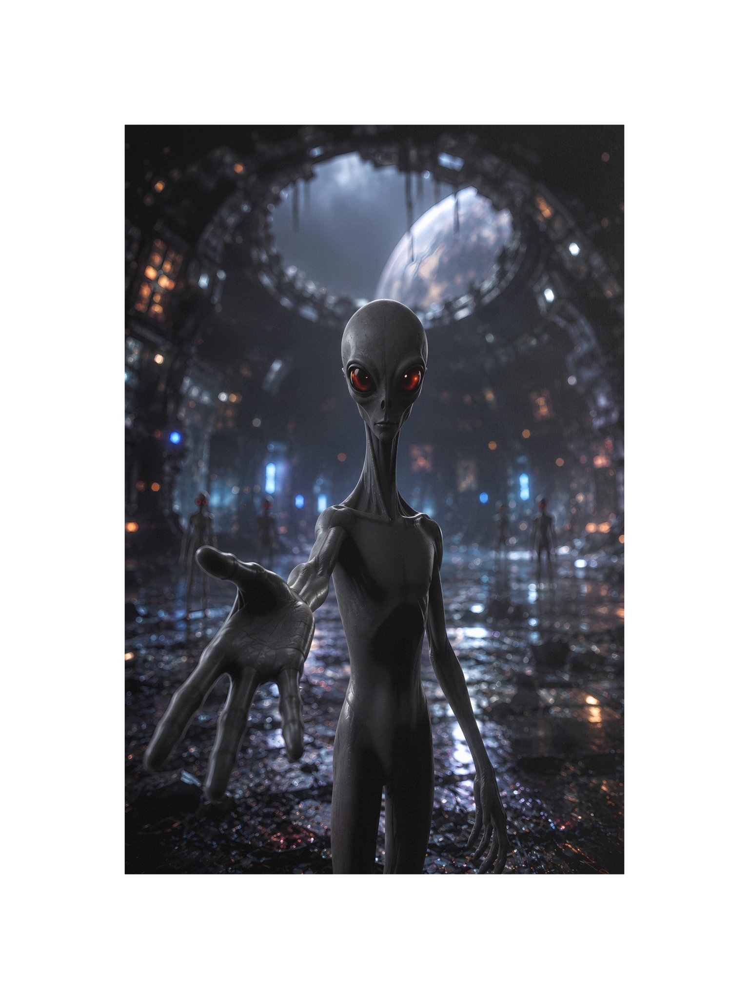 Alien Gray Reaching Out Version 1 product image (12)